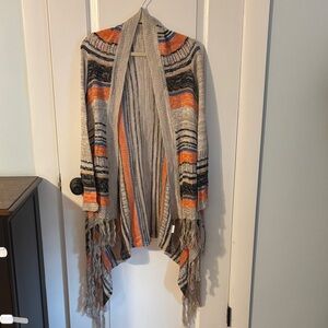 JODIFL Vibrant Striped Open Cardigan